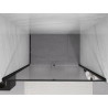 Mexen Exo Duschwandtür schwenkbar 140 cm, transparent, schwarz - 819-140-000-70-00