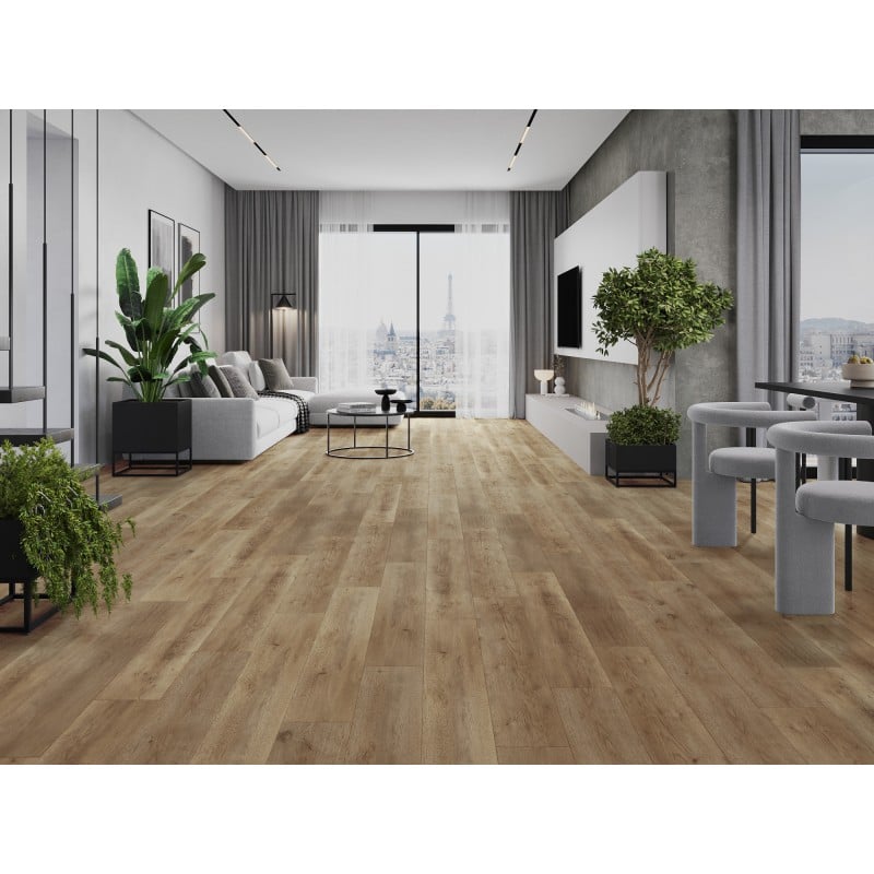 Mexen Spirit Lake Vinylpaneele 1227 x 187 mm LVT Dryback 2,5 mm, PVC-Trägermaterial, 4 V-Fuge, Eiche - F1301-1227-187-255-4V1-01