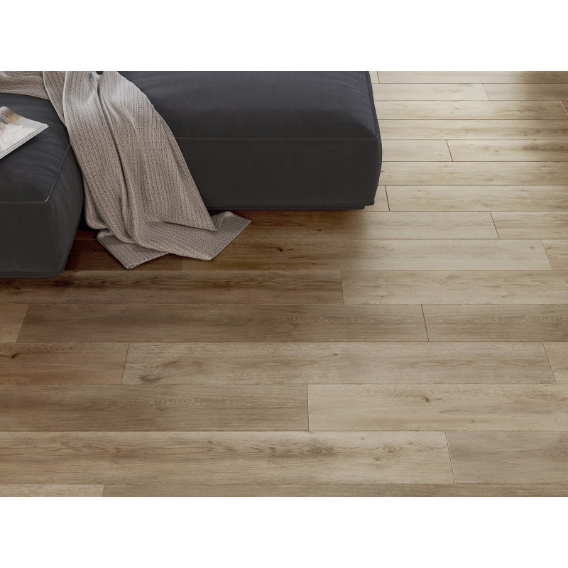 Mexen Spirit Lake Vinylböden 1227 x 187 mm LVT Dryback 2,5 mm, PVC-Unterlage, 4 V-Fuge, Eiche - F1301-1227-187-255-4V1-01