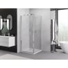 Mexen Exo faltbare Duschkabine 100 x 100 cm, transparent, Chrom - 816-100-100-01-00