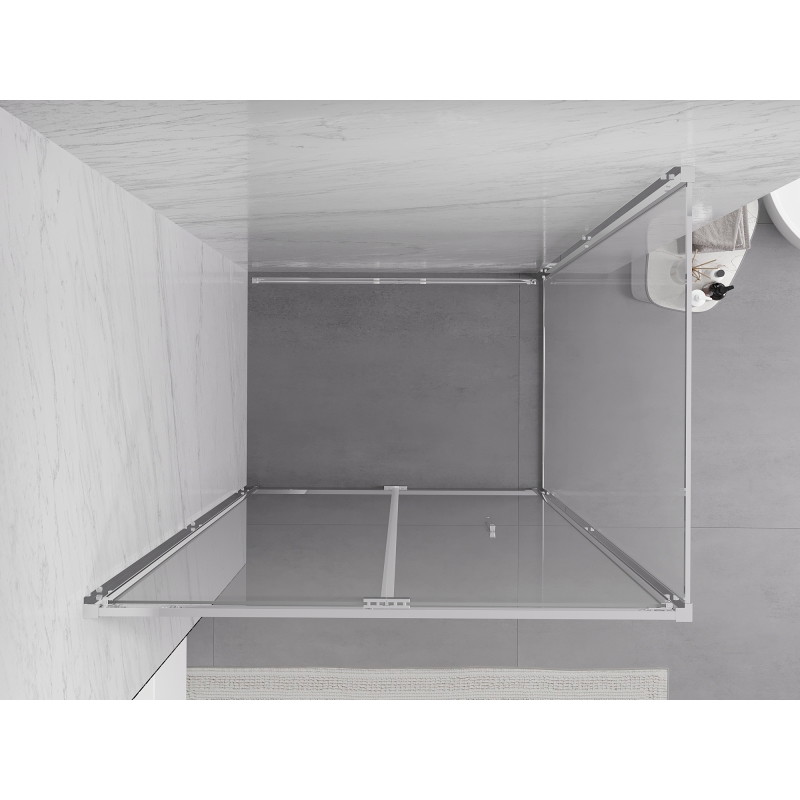 Mexen Exo-F faltbare Duschkabine 85 x 70 cm, transparent, Chrom - 816-085-070-01-00