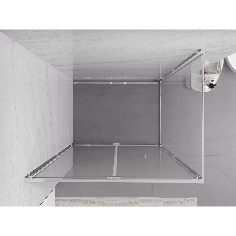 Mexen Exo faltbare Duschkabine 75 x 80 cm, transparent, Chrom - 816-075-080-01-00