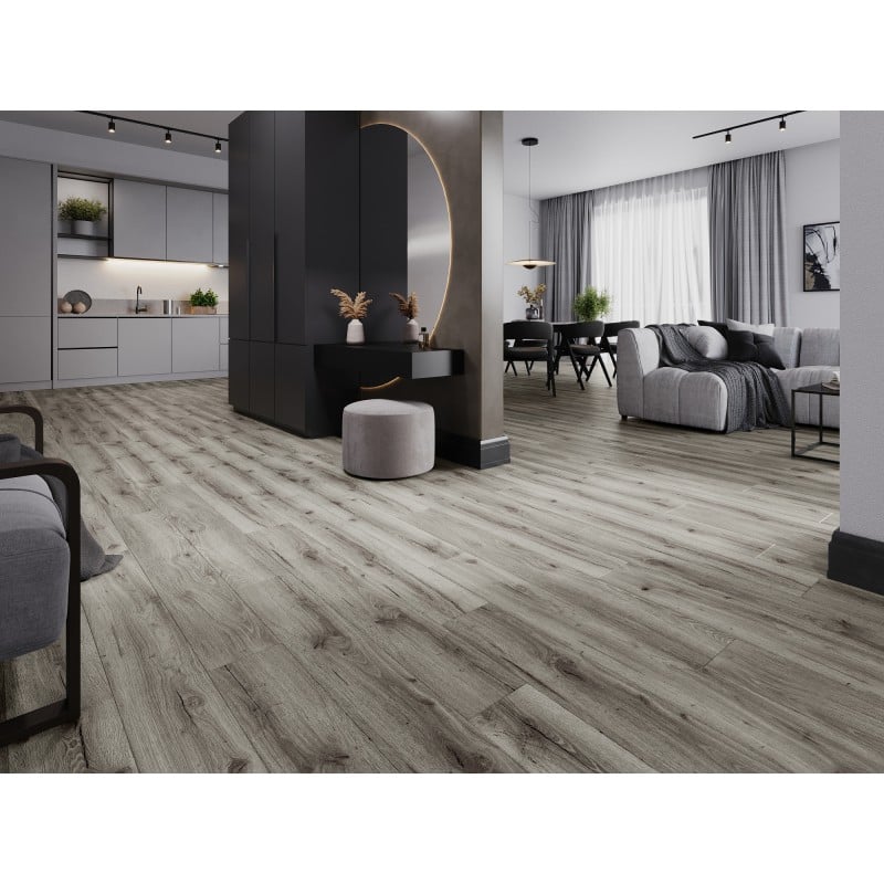 Mexen Ontario Vinylplatten 1227 x 187 mm LVT Dryback 2,5 mm, PVC-Unterlage, 4 V-Fuge, Eiche - F1303-1227-187-255-4V1-01