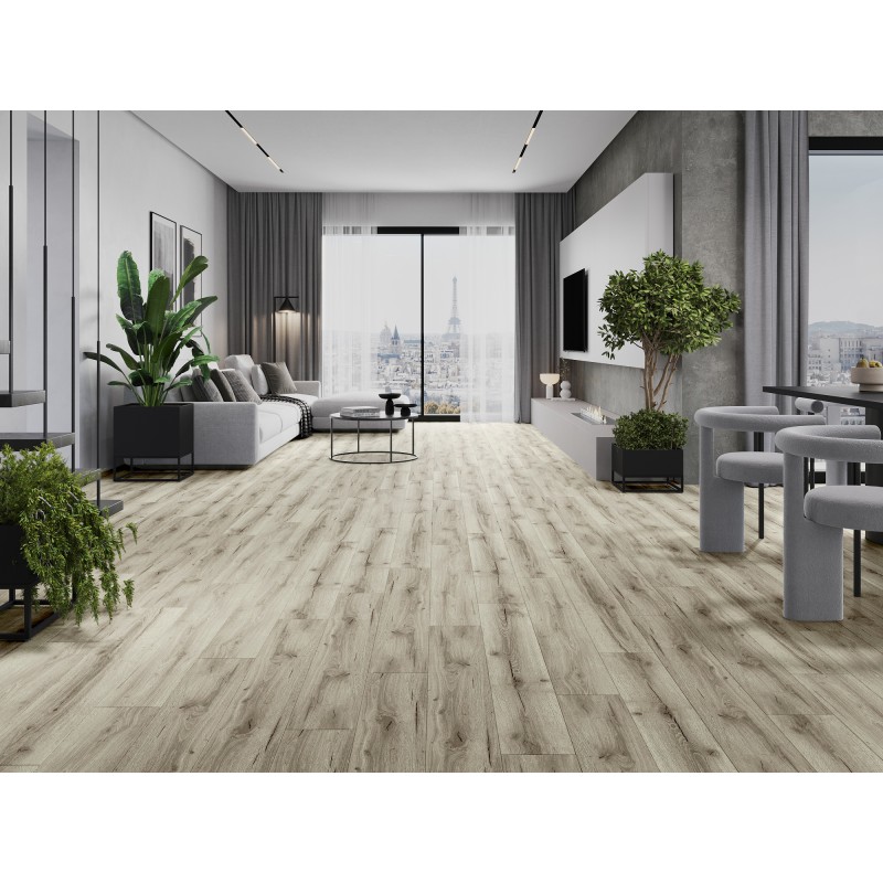 Mexen Wirginia Vinylplatten 1227 x 187 mm LVT Dryback 2,5 mm, PVC-Unterlage, 4 V-Fuge, Eiche - F1305-1227-187-255-4V1-01