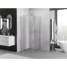 Mexen Exo faltbare Duschkabine 95 x 95 cm, transparent, Chrom - 816-095-095-01-00