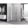 Mexen Exo Faltduschkabine 75 x 75 cm, transparent, Chrom - 816-075-075-01-00