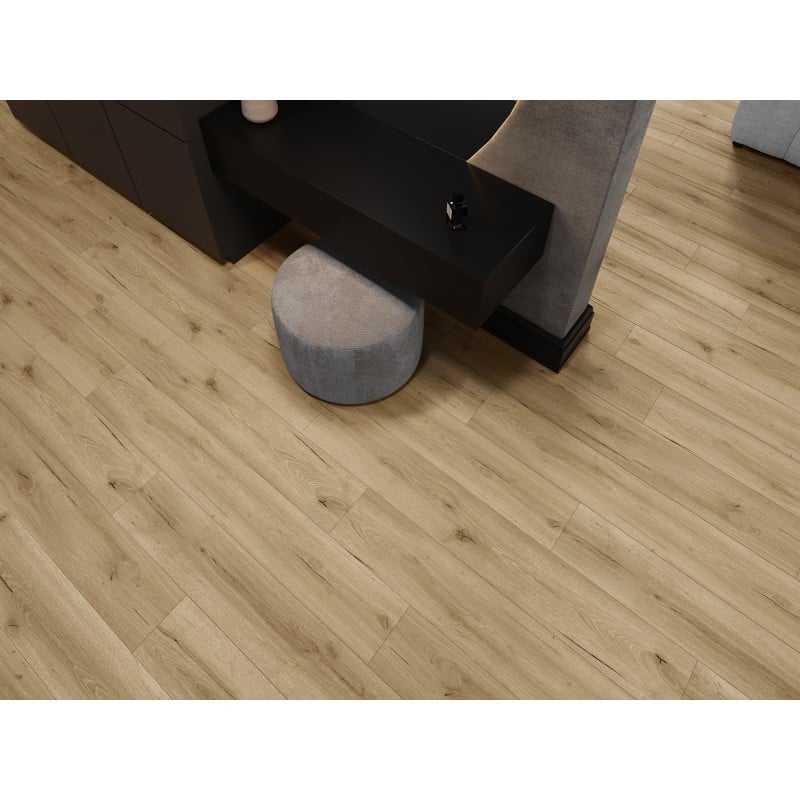 Mexen Buffalo Vinylplatten 1227 x 187 mm LVT Dryback 2,5 mm, PVC-Unterlage, 4 V-Fuge, Eiche - F1307-1227-187-255-4V1-01