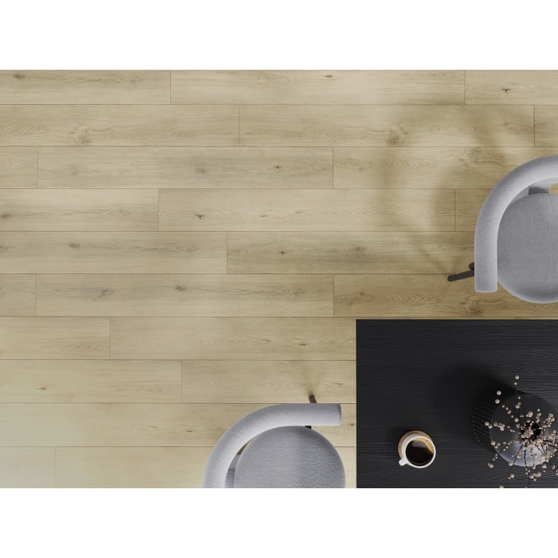 Mexen Calera Vinylplatten 1227 x 187 mm LVT Dryback 2,5 mm, PVC-Unterlage, 4 V-Fuge, Eiche - F1320-1227-187-255-4V1-01