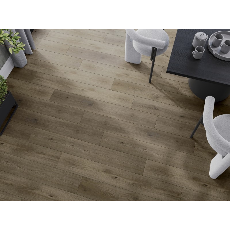 Mexen Perry Vinylpaneele 1227 x 187 mm LVT Dryback 2,5 mm, PVC-Unterlage, 4 V-Fuge, Eiche - F1321-1227-187-255-4V1-01