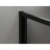Mexen Exo faltbare Duschkabine 80 x 80 cm, transparent, schwarz - 816-080-080-70-00