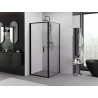 Mexen Exo faltbare Duschkabine 85 x 85 cm, transparent, schwarz - 816-085-085-70-00