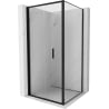 Mexen Exo Faltbare Duschkabine 90 x 90 cm, transparent, schwarz - 816-090-090-70-00