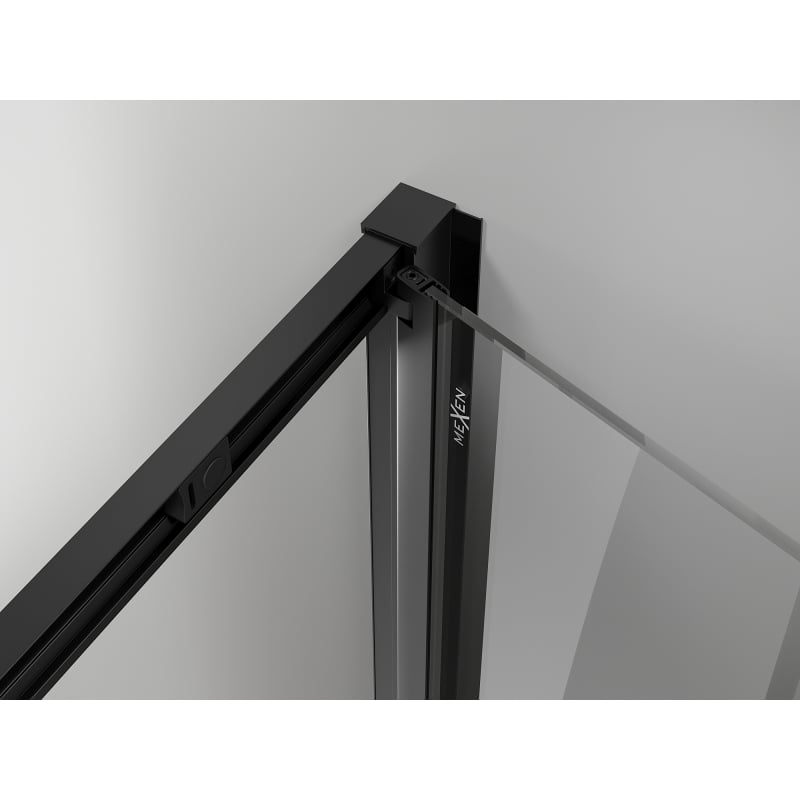 Mexen Exo faltbare Duschkabine 70 x 75 cm, transparent, schwarz - 816-070-075-70-00