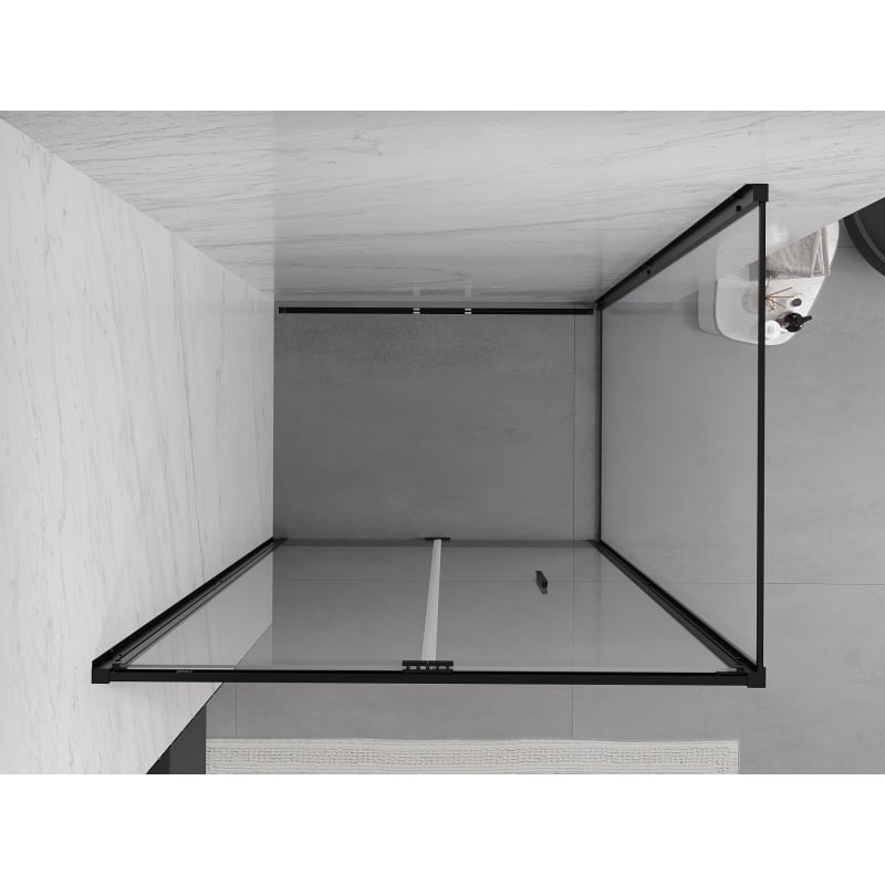 Mexen Exo faltbare Duschkabine 70 x 80 cm, transparent, schwarz - 816-070-080-70-00