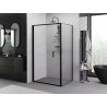 Mexen Exo Faltduschkabine 85 x 80 cm, transparent, schwarz - 816-085-080-70-00