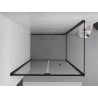 Mexen Exo klappbare Duschkabine 95 x 80 cm, transparent, schwarz - 816-095-080-70-00