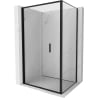 Mexen Exo faltbare Duschkabine 95 x 85 cm, transparent, schwarz - 816-095-085-70-00