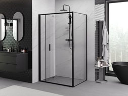 Mexen Exo Duschkabine faltbar 70 x 90 cm, transparent, schwarz - 816-070-090-70-00