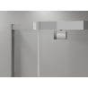 Mexen Exo Fünfeck-Duschkabine mit Drehtür 80 x 80 cm, transparent, Chrom - 812-080-080-01-00