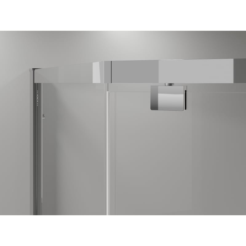 Mexen Exo fünfeckige Duschkabine Schwingtür 90 x 90 cm, transparent, chrom - 812-090-090-01-00