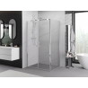 Mexen Exo Duschkabine, schwenkbar, 100 x 80 cm, transparent, Chrom - 814-100-080-01-00