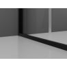 Mexen Exo Faltbare Duschabtrennung 80 cm, transparent, schwarz - 816-080-000-70-00