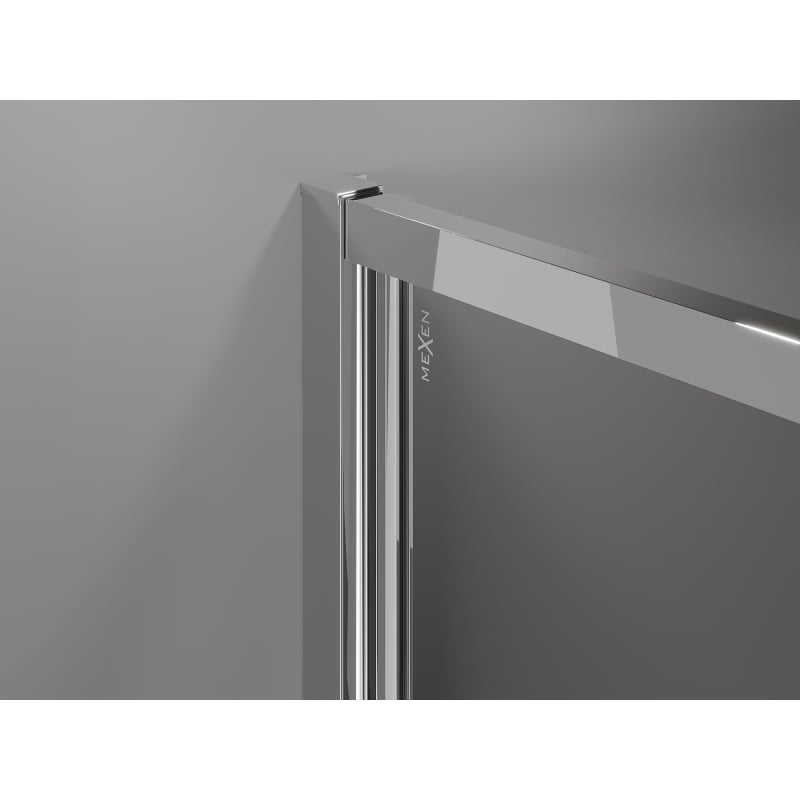 Mexen Exo Duschabtrennung Schwingtür 95 cm, transparent, Chrom - 817-095-000-01-00