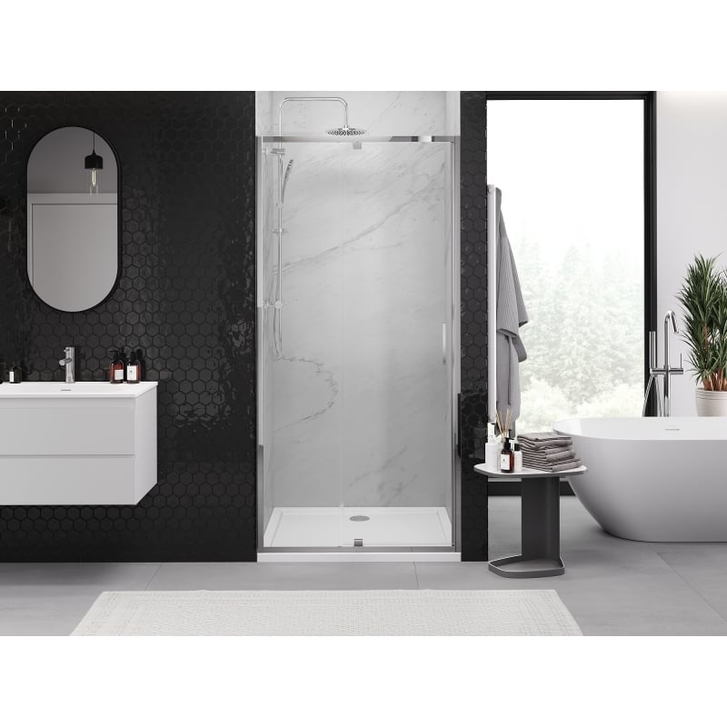 Mexen Exo Duschdrehtür 120 cm, transparent, Chrom - 819-120-000-01-00