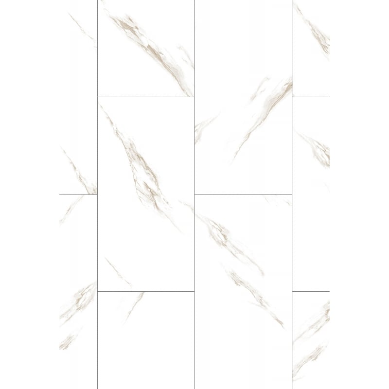 Mexen River White  Vinylplatten 610 x 305 mm LVT Dryback 2,5 mm, PVC-Unterlage, 4 V-Fuge, Jazz White - F1450-0610-305-255-4V1-01