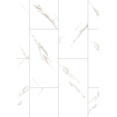 Mexen River White  Vinylplatten 610 x 305 mm LVT Dryback 2,5 mm, PVC-Unterlage, 4 V-Fuge, Jazz White - F1450-0610-305-255-4V1-01