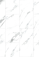 Mexen Glacier White Vinylpaneele 610 x 305 mm LVT Dryback 2,5 mm, Unterlage, 4 V-Fuge, Jazz White - F1451-0610-305-255-4V1-01