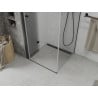 Mexen Lima faltbare Duschkabine 100 x 100 cm, transparent, schwarz - 856-100-100-70-00