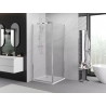 Mexen Exo Duschkabine zum Öffnen 90 x 90 cm, transparent, Chrom - 817-090-090-01-00