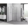 Mexen Exo Duschkabine zum Öffnen 90 x 90 cm, transparent, Chrom - 817-090-090-01-00