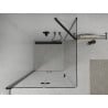 Mexen Lima faltbare Duschkabine 100 x 100 cm, transparent, schwarz - 856-100-100-70-00