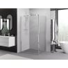 Mexen Exo Duschkabine Schwingtür 95 x 75 cm, transparent, Chrom - 817-095-075-01-00