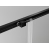Mexen Exo Schiebetüren für die Dusche 110 cm, transparent, schwarz - 8151-110-000-70-00