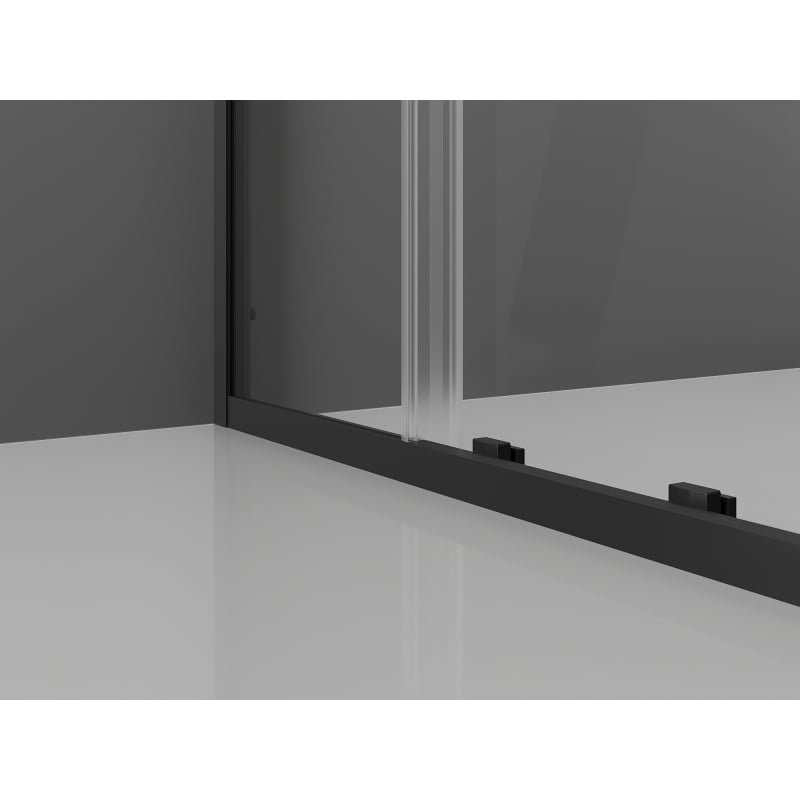 Mexen Exo-S schiebetür für dusche 130 cm, transparent, schwarz - 8151-130-000-70-00