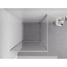 Mexen Exo Duschkabine, schwenkbar, 85 x 85 cm, transparent, Chrom - 817-085-085-01-00