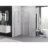 Mexen Exo Duschkabine schwenkbar 75 x 75 cm, transparent, Chrom - 817-075-075-01-00