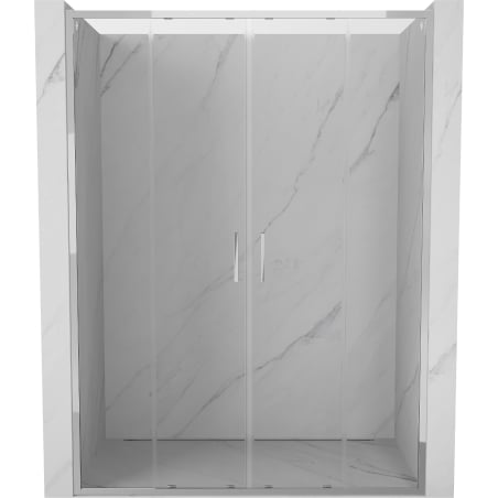 Mexen Exo doppelt verschiebbare Duschttüren 130 cm, transparent, Chrom - 8152-130-000-01-00