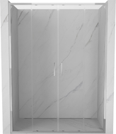 Mexen Exo Duschdoppeltür, Schiebetür, 140 cm, transparent, Chrom - 8152-140-000-01-00