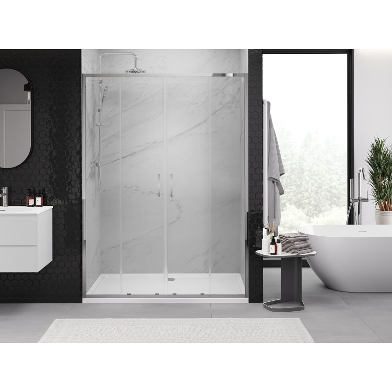 Mexen Exo Duschdoppeltüren 150 cm, transparent, Chrom - 8152-150-000-01-00