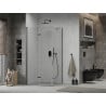 Mexen Lima faltbare Duschkabine 80 x 70 cm, transparent, schwarz - 856-080-070-70-00