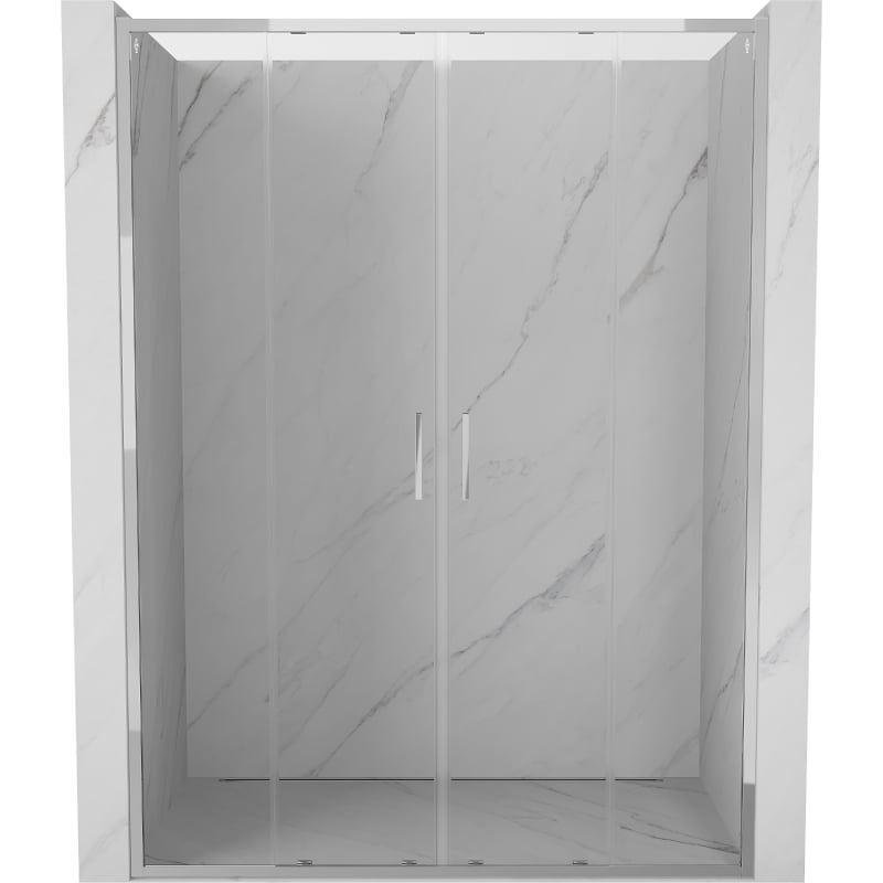 Mexen Exo Duschdoppeltüren zum Schieben 160 cm, transparent, Chrom - 8152-160-000-01-00