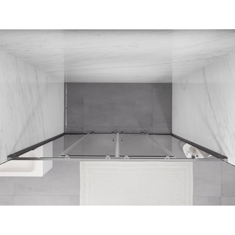 Mexen Exo doppelt schiebbare Duschabtrennung 170 cm, transparent, Chrom - 8152-170-000-01-00