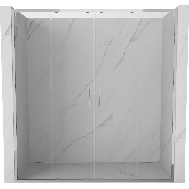 Mexen Exo Duschdoppeltüren Schiebetüren 180 cm, transparent, Chrom - 8152-180-000-01-00