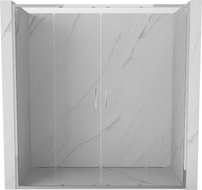 Mexen Exo Duschdoppeltüren Schiebetüren 180 cm, transparent, Chrom - 8152-180-000-01-00