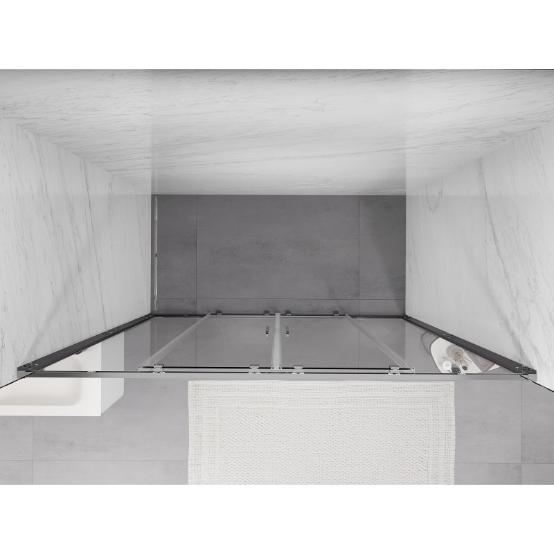 Mexen Exo Duschdoppeltüren Schiebetüren 180 cm, transparent, Chrom - 8152-180-000-01-00