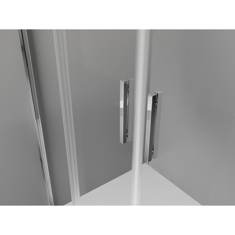 Mexen Exo-S Duo doppelte Schiebetüren für die Dusche 180 cm, transparent, Chrom - 8152-180-000-01-00